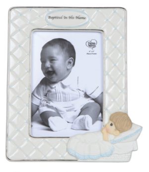 Precious Moments - Boy Baptism Photo Frame