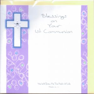 Potty Mouse Blessings on Your 1st Communiuon Greetings Card