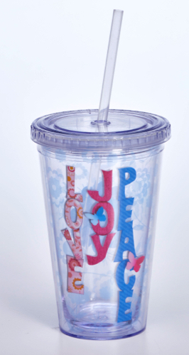 Love, Joy, Peace Insulated Tumbler
