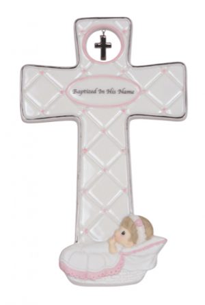 Precious Moments - Girl Baptism Cross