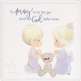 Ceramic Plaque To Pray Is