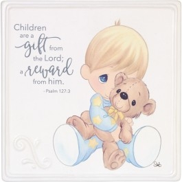 Ceramic Plaque Children a Gift