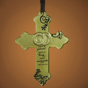 Wedding Glass Cross