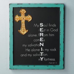 Word Serenity Plaque