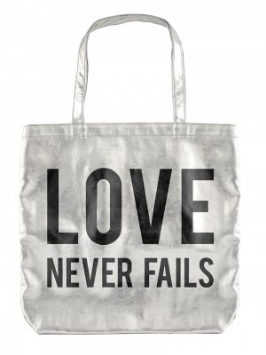 Metalic Tote - Love Never Fails