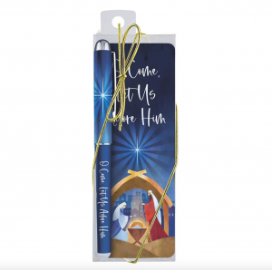 Let Us Adore Him Gift Pen with Bookmark