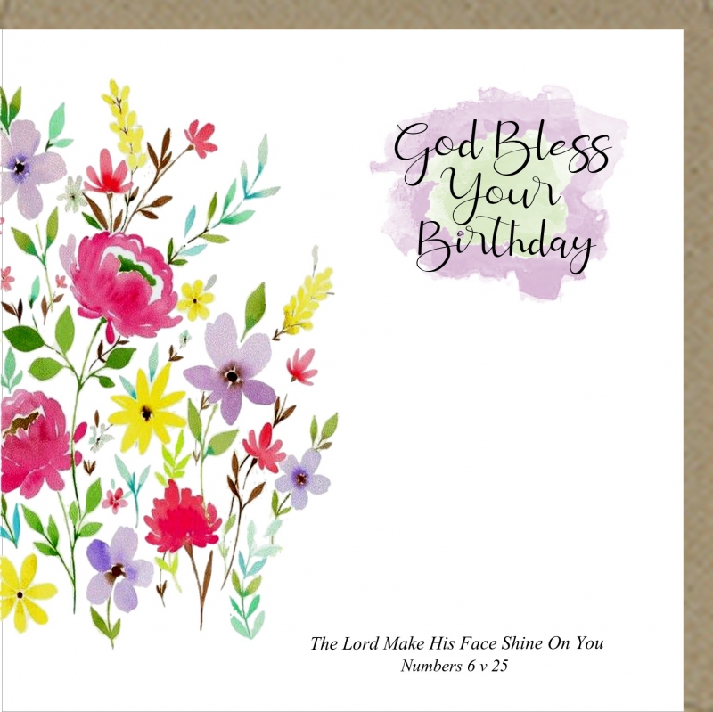 God Bless Your Birthday Greetings Card – Potters House Limited
