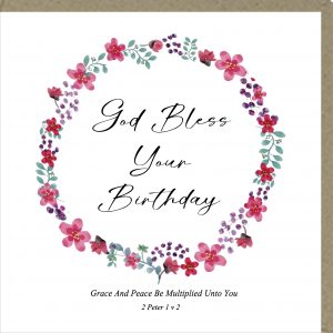 God Bless Your Birthday Greetings Card