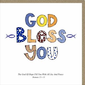 God Bless You Greetings Card