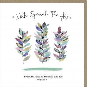 With Special Thoughts Greetings Card