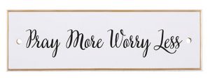 Pray More - Ceramic Wall Plaque