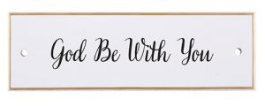 God Be With You - Ceramic Wall Plaque