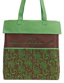 Heavy Canvas Floral Tote Grace