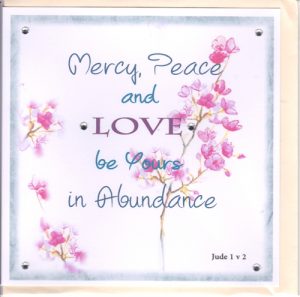 Potty Mouse Mercy Peace And Love Greetings Card