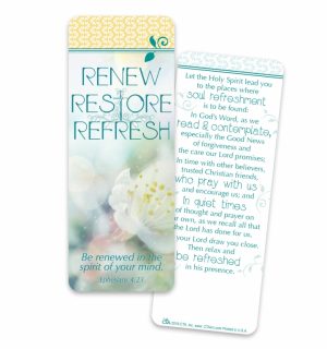 Renew, Restore, Refresh Jumbo Bookmark