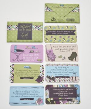 Steppin' Out in Faith: 7 Scripture Cards & Wallet