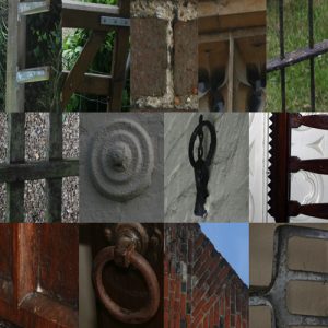 Plaque - Found Letters Complete Square Small