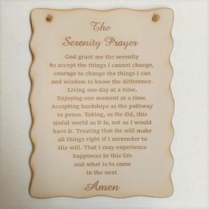 Large Serenity Prayer Wall Plaque