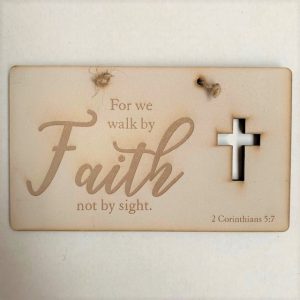 Faith' Cut Out Plaque