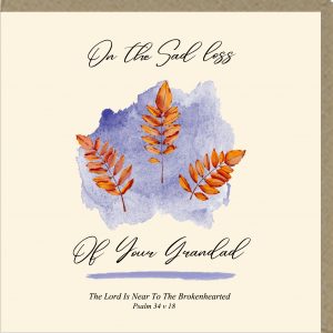 On The Sad Loss of Your Grandad Greetings Card