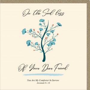 On The Sad Loss of Your Dear Friend Greetings Card