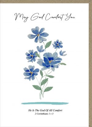 May God Comfort You Greetings Card