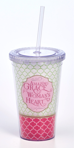 Amazing Grace Insulated Cup & Straw