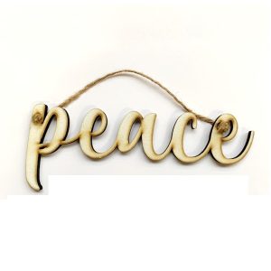 Peace' Laser-Cut Wall Decoration