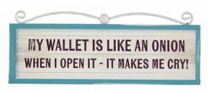 Signs of Times Plaque Wallet