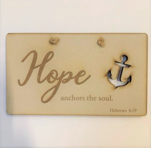 Hope' Cut Out Plaque