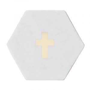 Marble Coasters - Cross (Pack of 4)