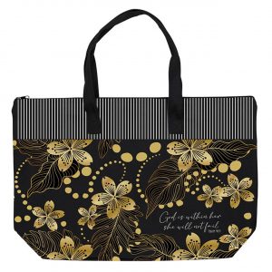 God Is Within Her Zipper Tote