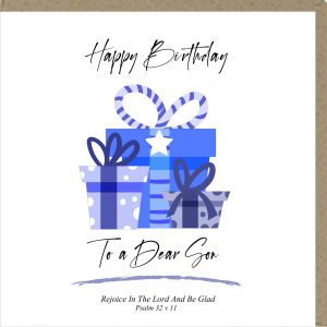 Happy Birthday To A Dear Son Greetings Card