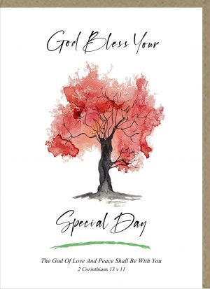 God Bless Your Special Day Greetings Card