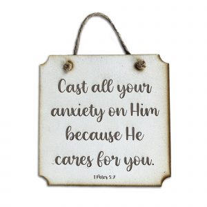 He Cares For You Small Square Plaque