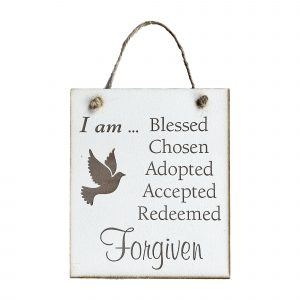I Am Forgiven Square Plaque