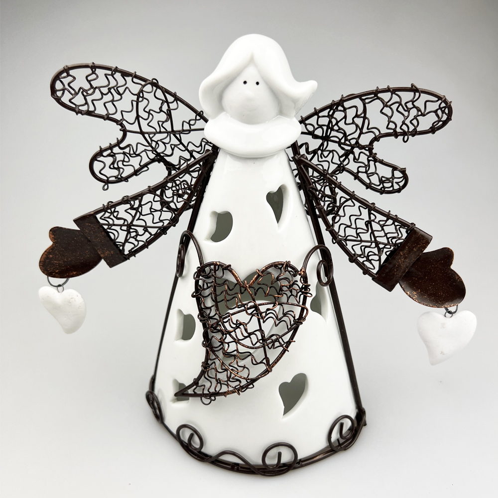 Ceramic Angel TeaLight Holder Potters House Limited