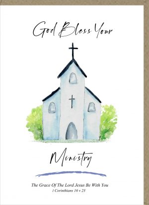 God Bless Your Ministry Greetings Card