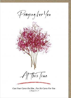 Praying For You At This Time Greetings Card