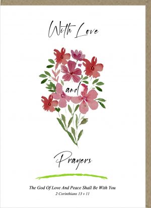 With Love And Prayers Greetings Card
