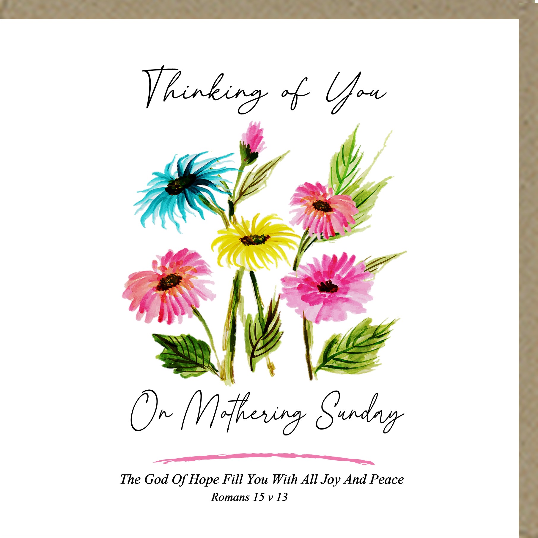 Thinking of You On Mothering Sunday Greetings Cards – Potters House Limited