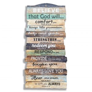 Stacked Plaque - Big - Believe that God will…