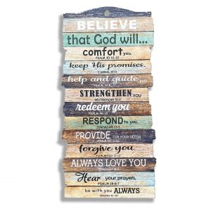 Stacked Plaque - Small - Believe that God will…