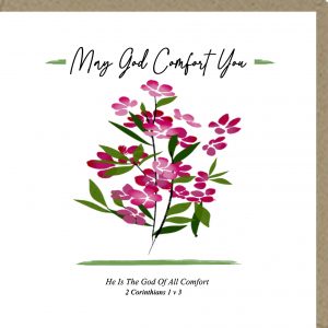 May God Comfort You Greetings Cards