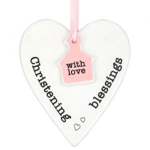 Keepsake Heart Christening Girl