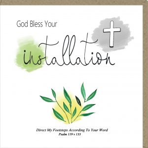 God Bless Your Installation Greetings Card