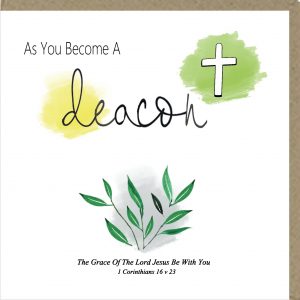 As You Become A Deacon Greetings Card