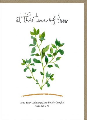 At This Time Of Loss Greetings Card