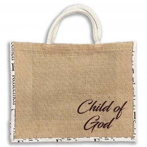 Child of God Jute Tote Bag