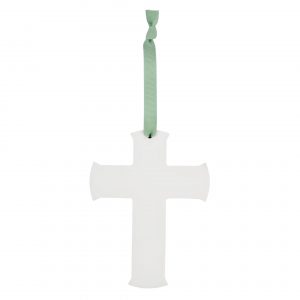 Faith & Hope Hanging Cross Plaque - Plain